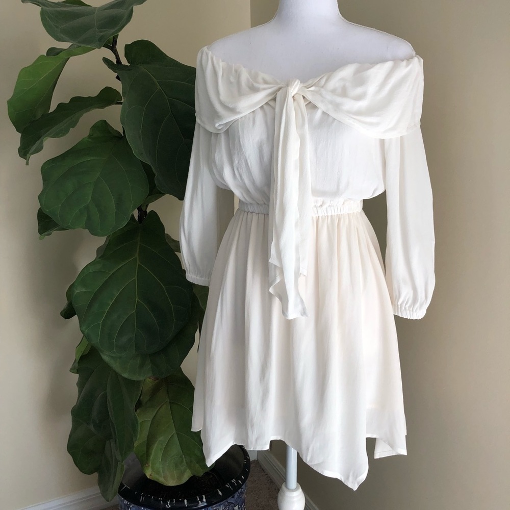White Off The Shoulder Dress